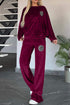 'Fauna' Long Sleeve Top and Pants Set - Celes Fashion
